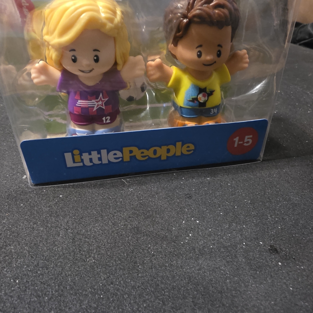 Fisher-Price Little People Figures - Purple and Yellow Outfits